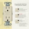 Faith Self-Test 15A TR GFCI Outlet Receptacle, Light Almond, PK 10 GLS-15ATR-LA-10 - alternate 6